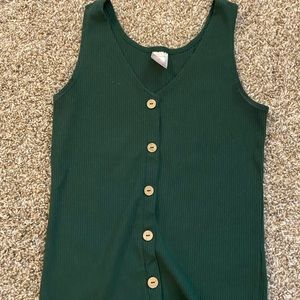 Button up tank top